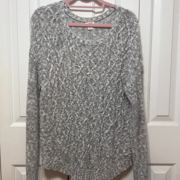 Grey Cable Knit Sweater - Picture 1 of 6